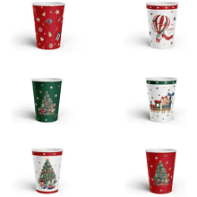 Стакан бумажный "New Years Joy", 250 мл, 6 шт, ассорти