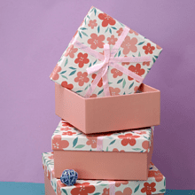 Коробка подарочная "Bloom flowers", 17х17х*8 см, картон