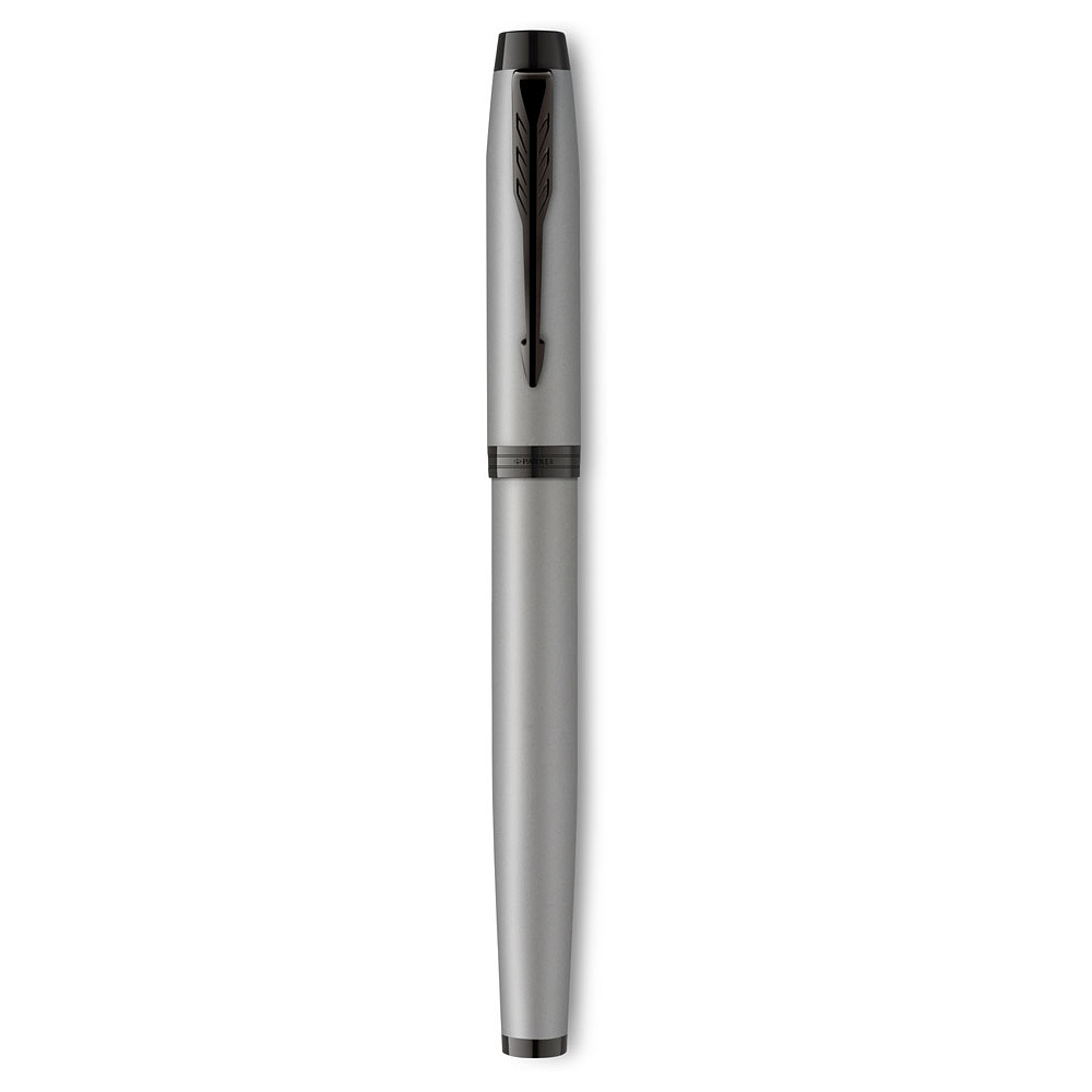 Ручка перьевая Parker "IM Achromatic F317", F, серый, черный, патрон синий - 3