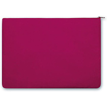 Папка-конверт для школьных тетрадей "Цветные полоски", А4, на молнии, кожзаменитель, розовый, черный