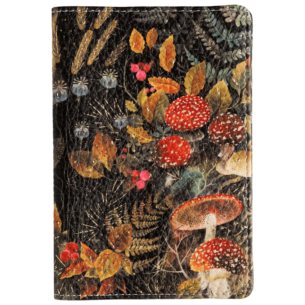Обложка для паспорта "Flora. Forest Fairy Tale", кожзам., черный - 2