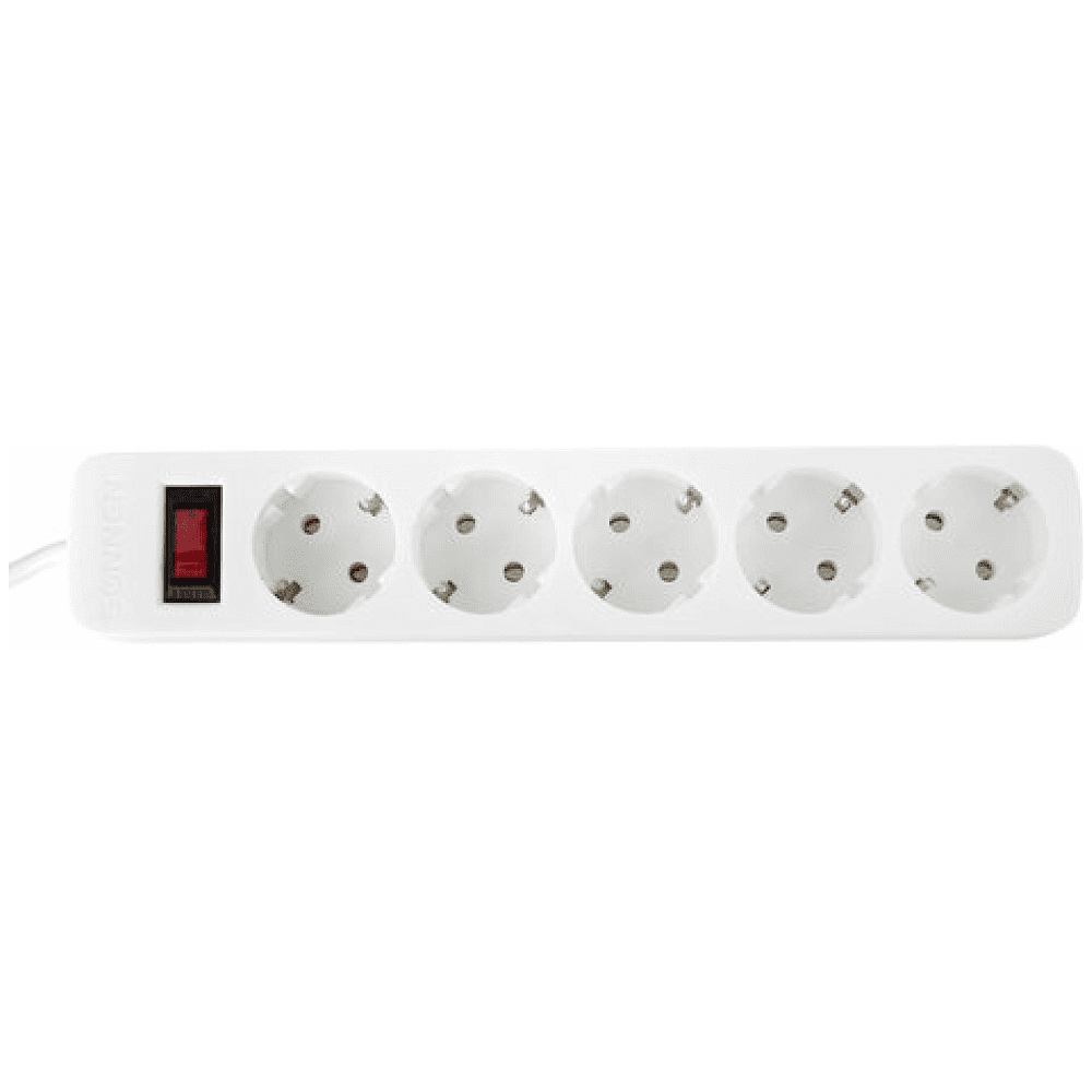 Сетевой фильтр Sonnen SPW-305, 3 м, 5 розеток, белый - 2