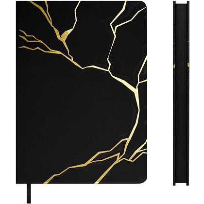 Ежедневник недатированный "Софт-тач", А5, 240 страниц, черный - 3