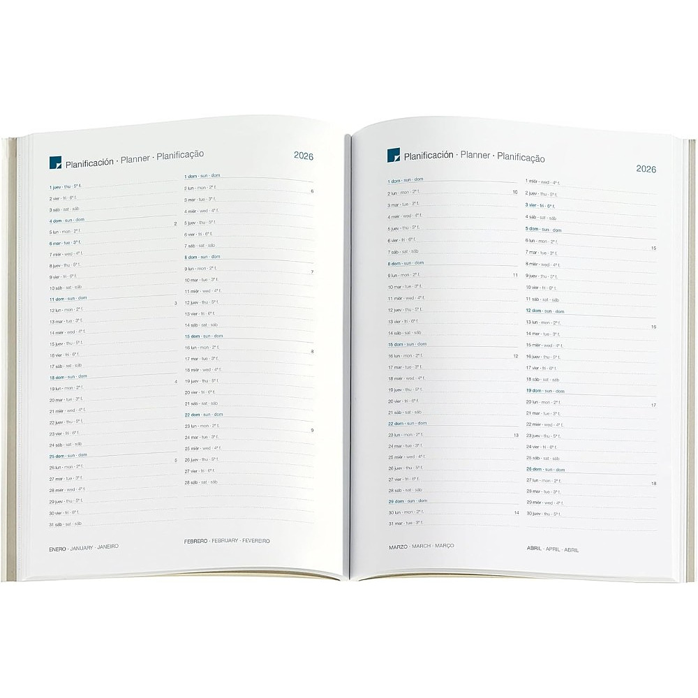 Ежедневник датированный "Terrazzo" 2026, A5, линейка, бежевый - 3