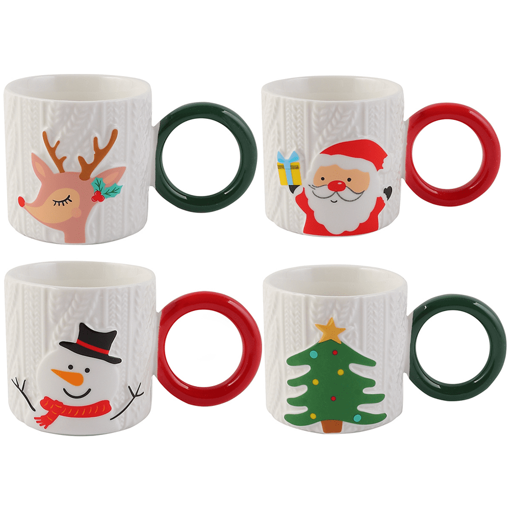 Кружка керамическая "Новый год", 250 мл, ассорти