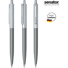 Ручка шариковая автоматическая "Point metal",1.0 мм, серый, стерж. синий