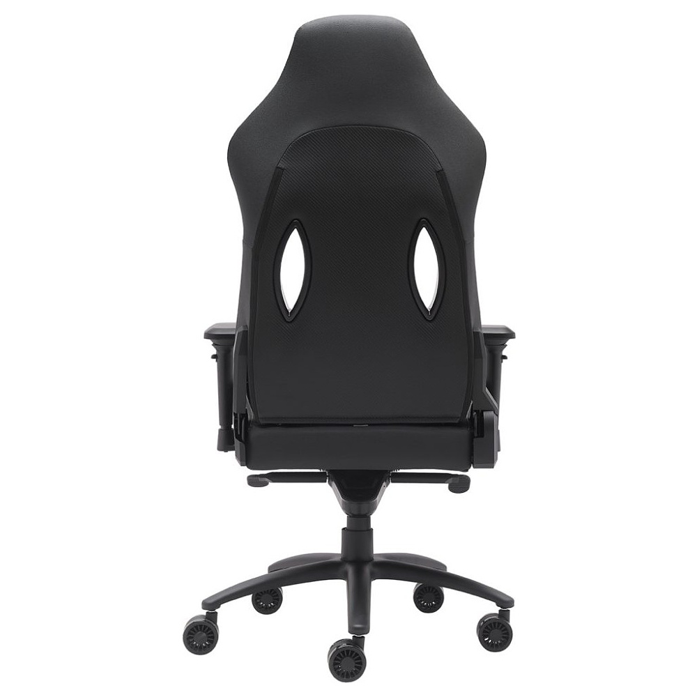 Кресло игровое EVERPROF "Jaguar", экокожа, металл, черный, белый - 5