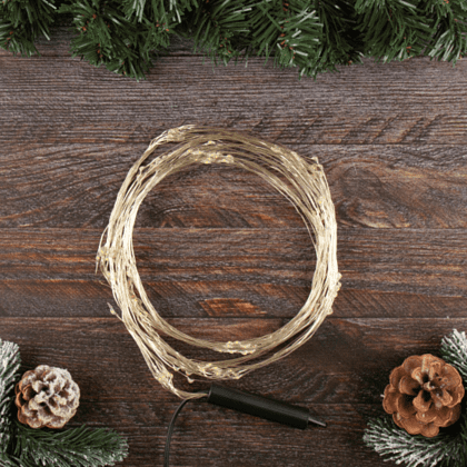 Гирлянда электрическая LED "Нить. Хвост Роса", 2 м, тепло-белый - 3