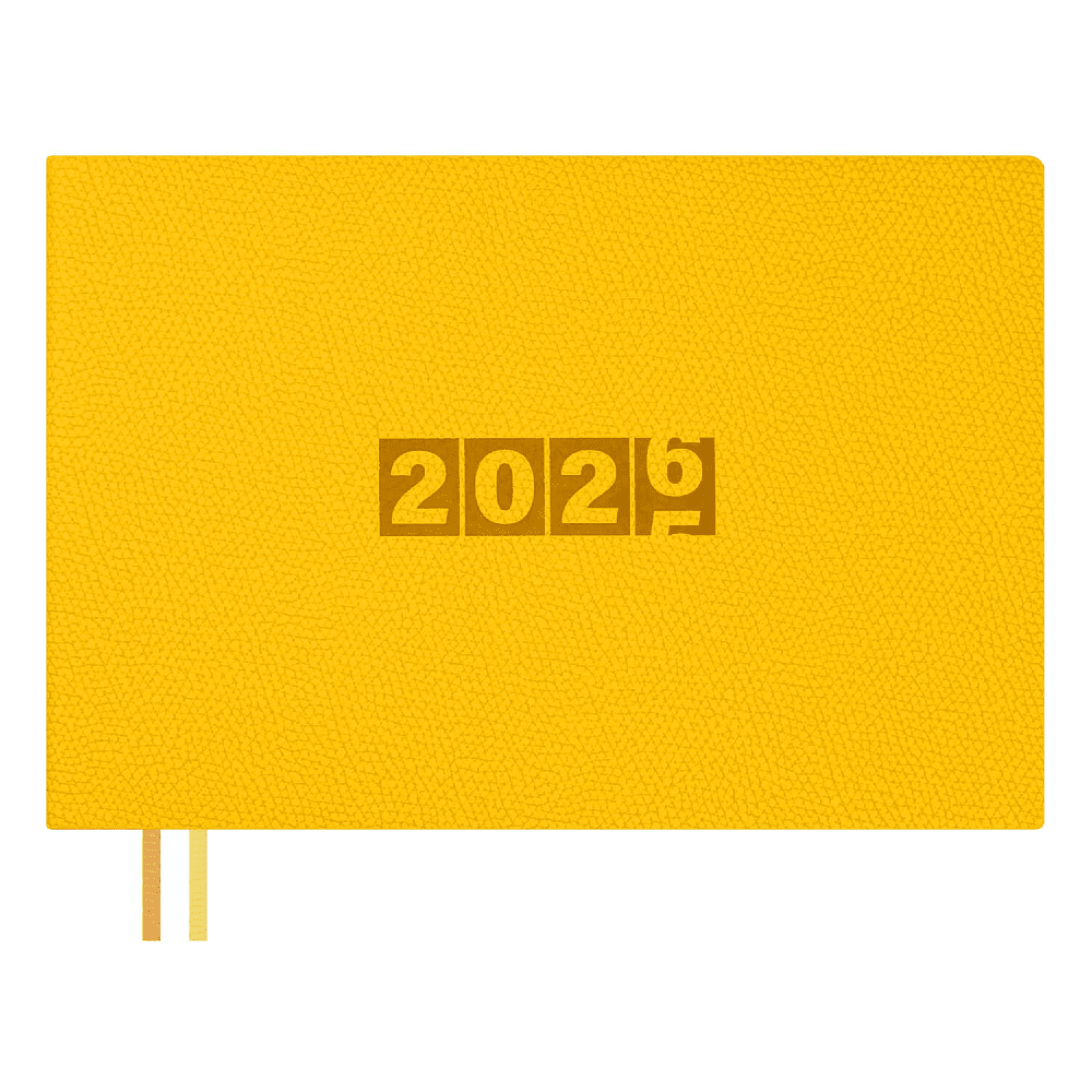 Еженедельник датированный "Джут", 181х127 мм, 128 страниц, желтый, 2026