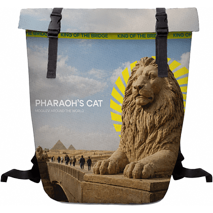 Рюкзак "Pharaoh's cat", ролл-мини, текстиль, разноцветный - 4