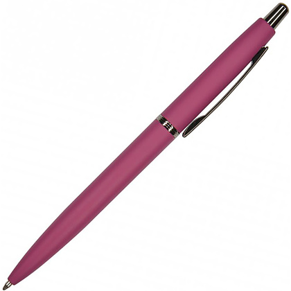 Ручка шариковая автоматическая "San Remo", 1.0 мм, бордовый, серебристый, стерж. синий