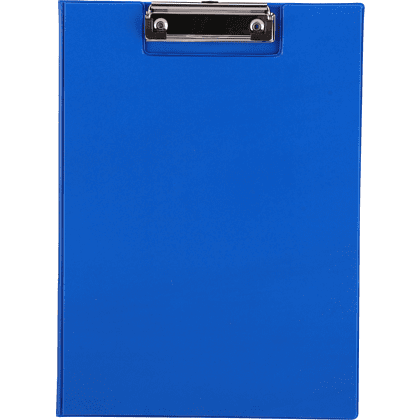 Планшет открывающийся с зажимом Deli "ПВХ" A4, синий 
