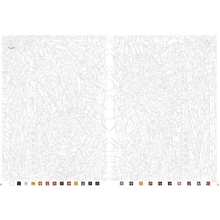 Раскраска по номерам на французском языке "Coloriages mystères Disney - Vitraux Tome 2"