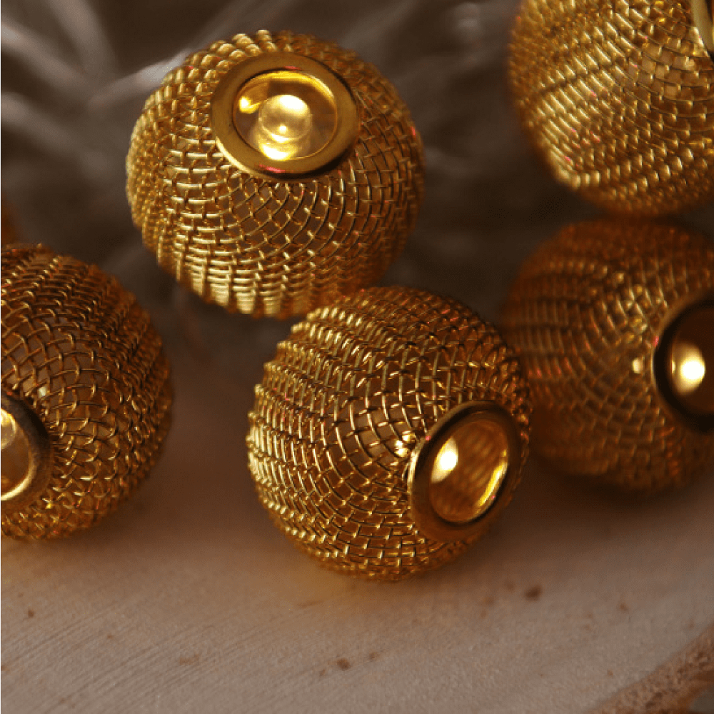 Гирлянда электрическая LED "Нить" с насадками "Ажурный шар 2", 5 м, тепло-белый - 3