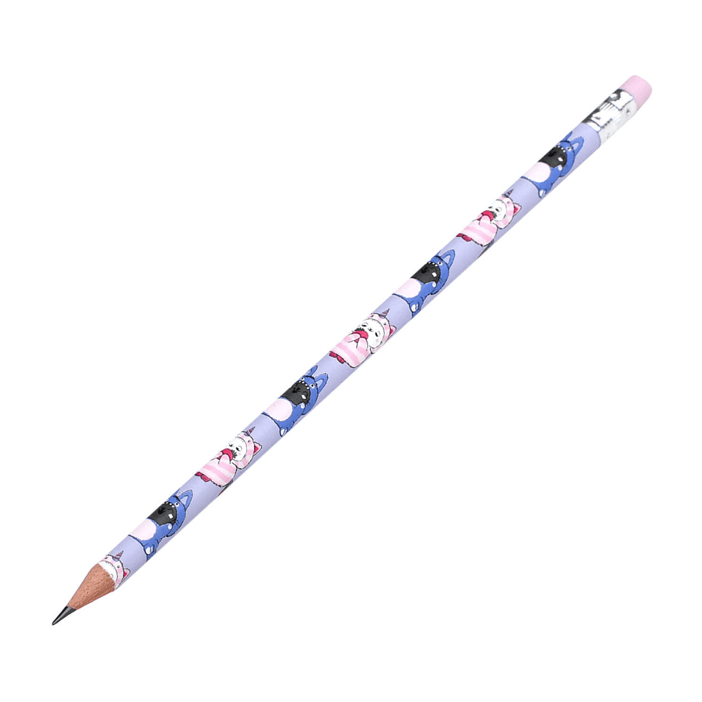 Карандаш простой "Котята в кигуруми", HB, ассорти - 3