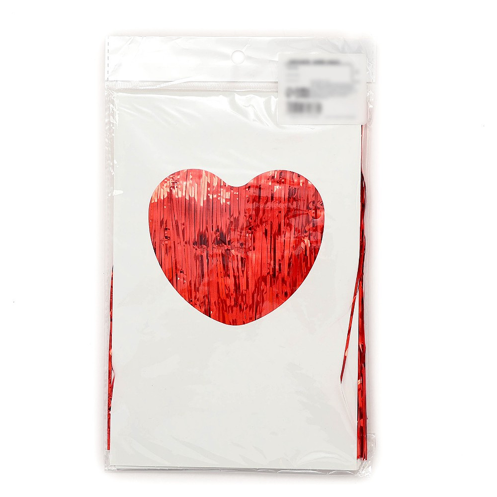 Гирлянда "Дождик", 2 м, ПВХ, с липкой лентой, красный - 5