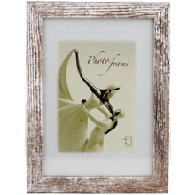 Фоторамка "215-2746", 21х29.7 см, дерево со стеклом, коричневый, белый