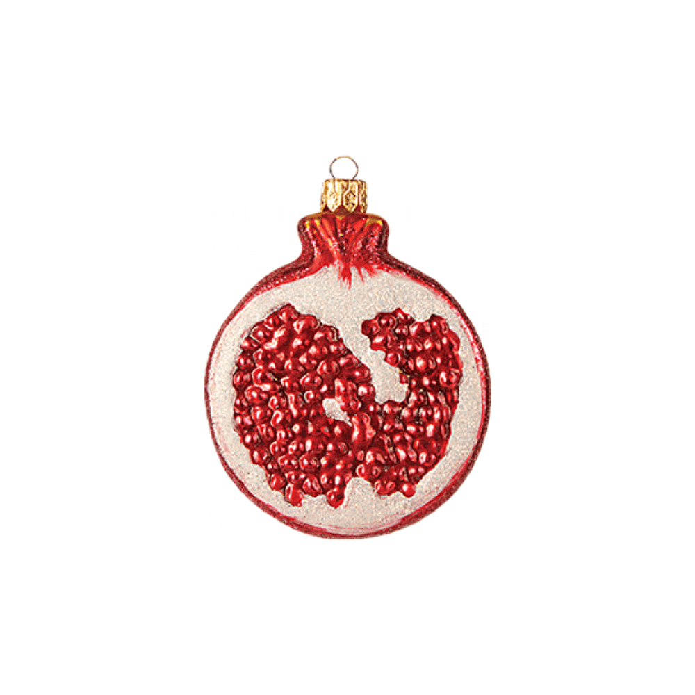 Украшение елочное "Grenade Fruit", 8 см, стекло, красный