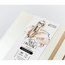 Скетчбук для маркеров "Fashion", 15x15 см, 75 г/м2, 80 листов, кремовый
