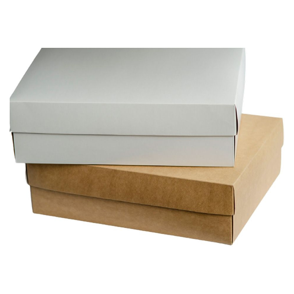 Коробка подарочная картонная, 35х25х10 см, коричневый - 4