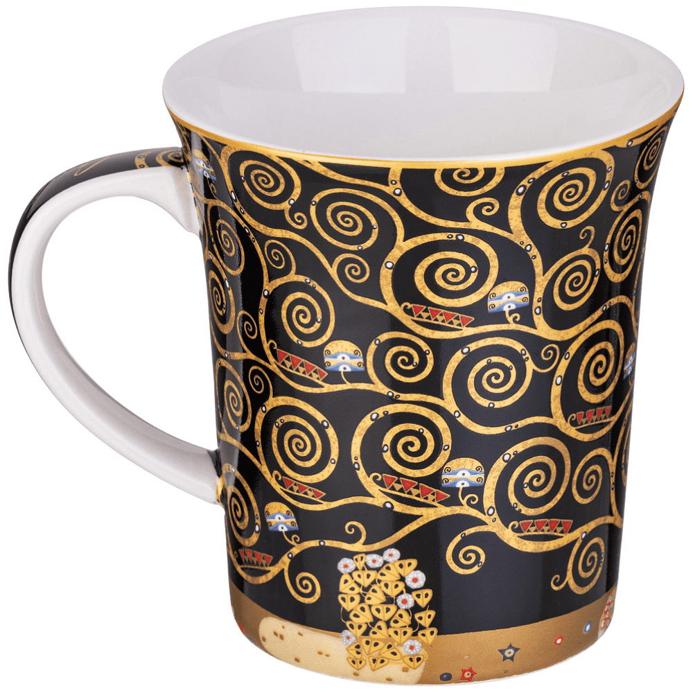 Кружка фарфоровая "Поцелуй", 420 мл, коричневый - 2