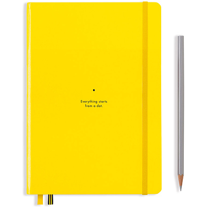 Блокнот "Leuchtturm1917. Bauhaus Edition", А5, 125 листов, точка, лимонный - 2