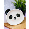 Тарелка керамическая "Panda plate", 16 см, белый, черный - 4