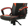Кресло игровое "Zombie GAME 16", ткань, экокожа, пластик, черный, красный - 8
