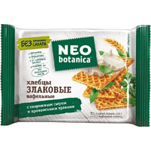 Вафельные хлебцы "Neo-botanica NO SUGAR ADDED", злаковые с творожным сыром и прованскими травами, 75 г