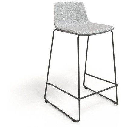 Высокий стул "Narbutas TANGO", гобелен, металл, салатовый меланж