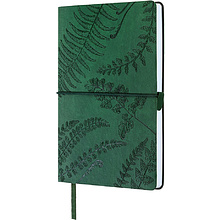 Блокнот "Папоротники", А5, 128 листов, зеленый