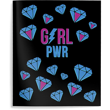 Тетрадь "Girl Power", А5, 48 листов, клетка, ассорти - 3