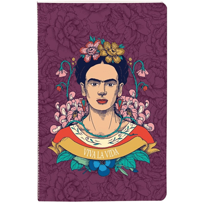 Блокнот "Frida Kahlo", 48 листов, линейка, ассорти - 3