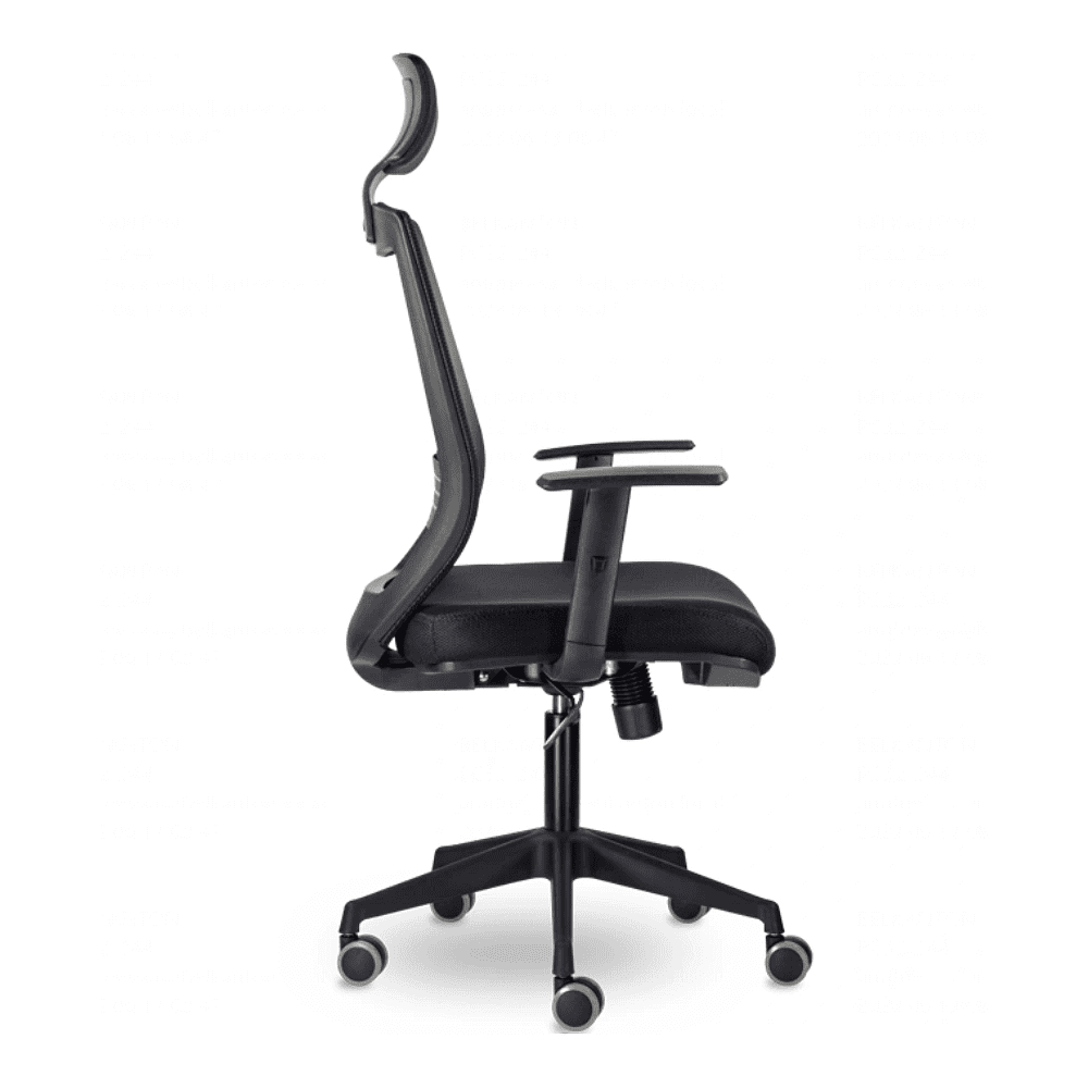 Кресло для руководителя "UTFC Гарвард СН-500", сетка, пластик, черный, -50% - 3