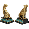 Подставка для книг "Leopard", 20х11х24 см, полирезина, золотой - 3