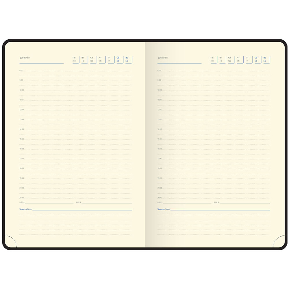 Ежедневник недатированный "Silver Pristine", А5, 320 страниц, красный - 6