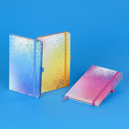 Блокнот "Color Spray creativity", А5, 96 листов, линейка, на резинке, розовый - 7