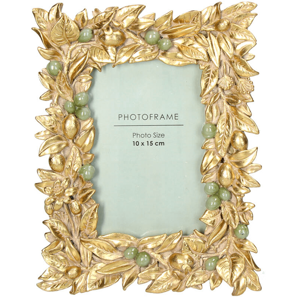 Фоторамка "Olives", 10х15 см, золотистый