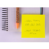 Бумага для заметок на клейкой основе "Funny notes", 75x75 мм, 100 листов, флуоресцентный желтый - 4