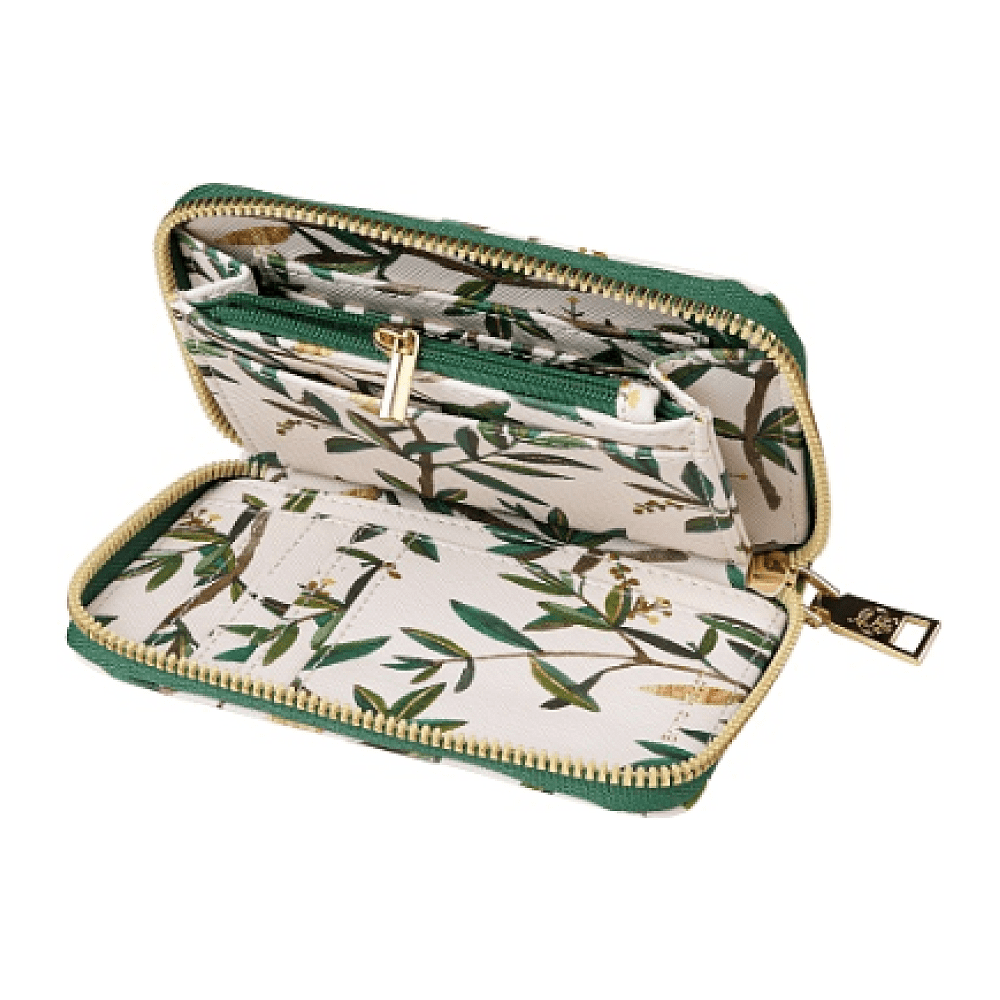 Кошелек "Flora. Олива", белый, зеленый - 3
