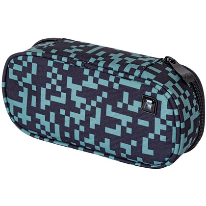 Пенал Astra "Green bricks", 1 отделение, черный, зеленый - 3