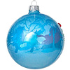 Шар елочный декоративный "Дед Мороз с упряжкой", d10 см, разноцветный - 3