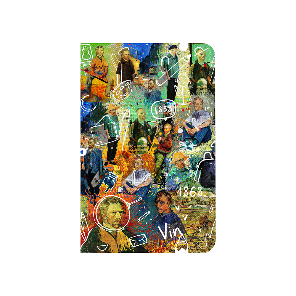 Скетчбук "Sketchmarker. Van Gogh", 9x14 см, 140 г/м2, 80 листов, королевский синий - 2