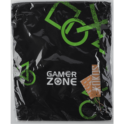 Мешок для обуви "Gamer zone", черный, зеленый - 4