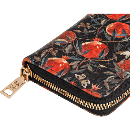Кошелек "Flora. Гранат", черный, красный - 4