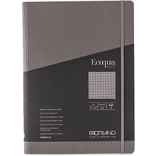 Блокнот "Fabriano. Ecoqua Plus", А4, 80 листов, клетка, антрацит