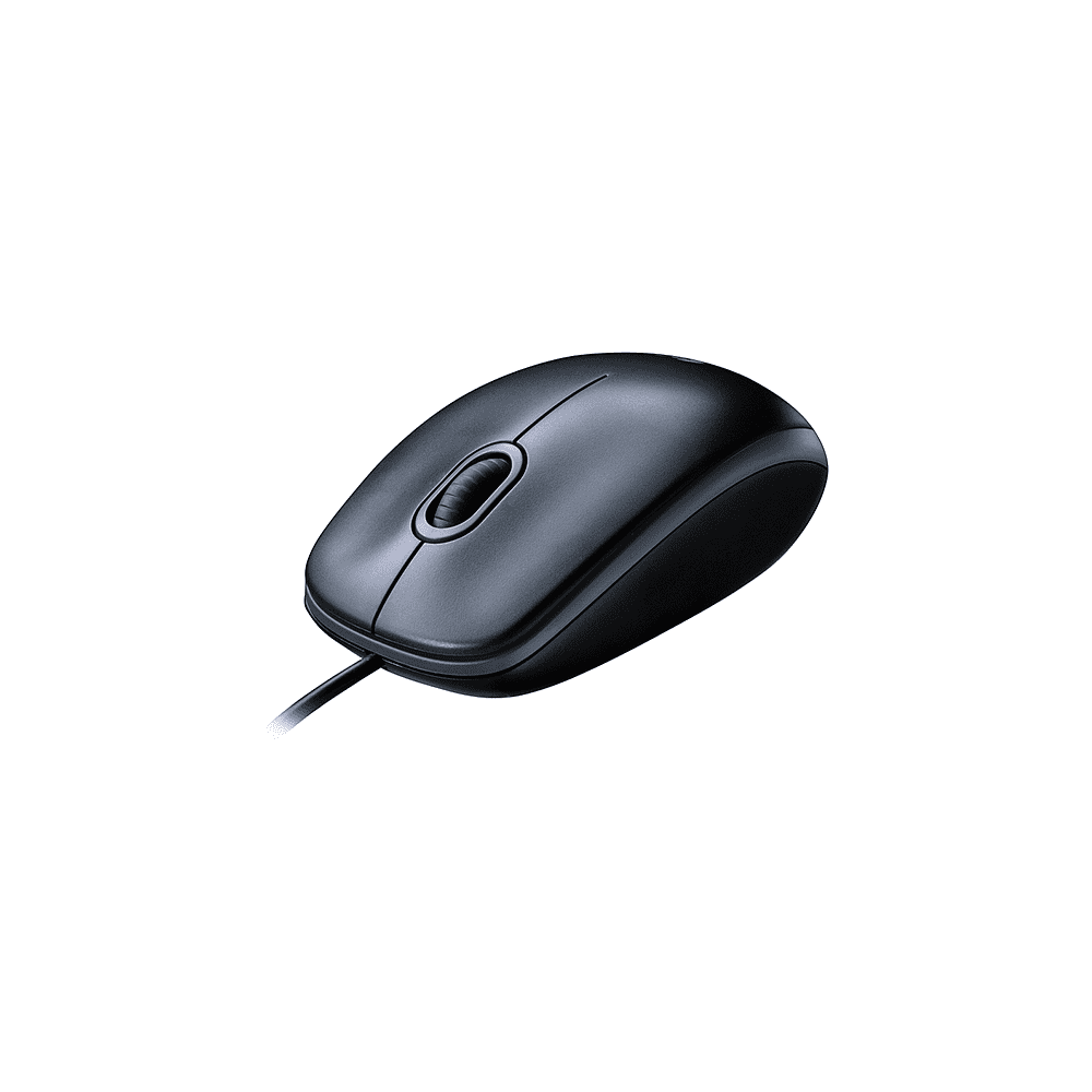Мышь Logitech "M100", проводная, 1000  dpi, 3 кнопки, серый - 3