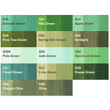 Маркер перманентый "Copic ciao" G-82, весенний тусклый зеленый