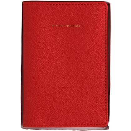 Обложка для паспорта "Красная", кожзам