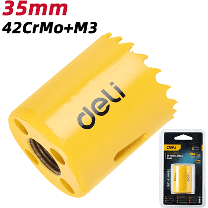 Коронка биметаллическая Deli YS EDH-SKK035-E1, 35 х 38 мм, М14 - 2 Коронка биметаллическая Deli YS EDH-SKK035-E1, 35 х 38 мм, М14 - 2